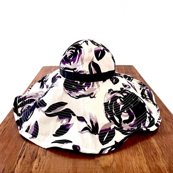 Scala Pronto Wide Brim, Floppy, Sun Hat, 100% Cotton, Floral Design, Excellent! - Picture 3 of 15